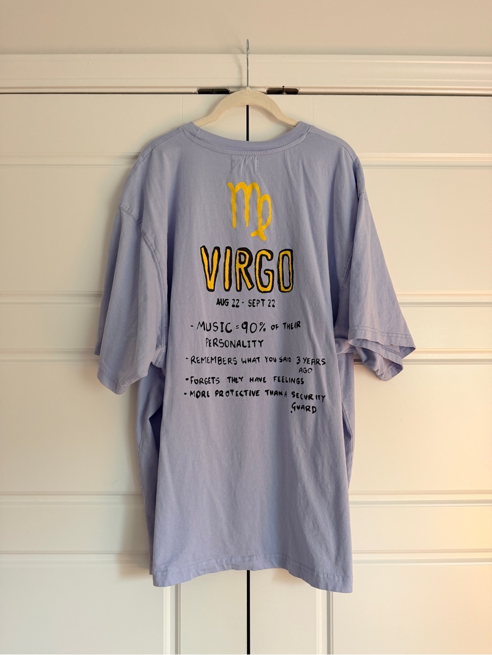 Free People x Sabbi Virgo ♍️ Very Oversized Graphic Tee - Picture 3 of 5